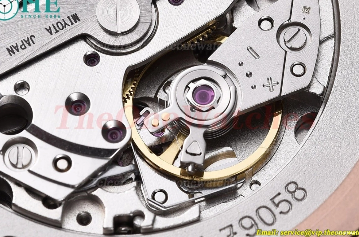 RG MY8215 De RG GDF Dial White Bleu Dia Ballon Cartier 42mm 0128